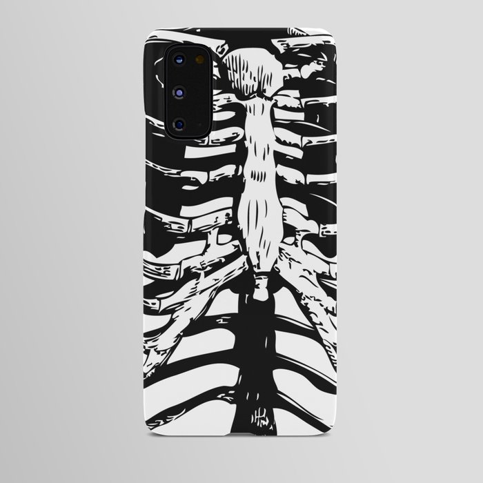 Skeleton Ribs | Skeletons | Rib Cage | Human Anatomy | Black and White | Android Case