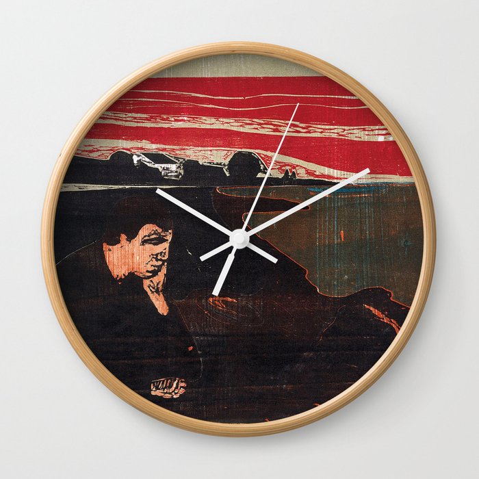 Edvard Munch Evening Melancholy Wall Clock