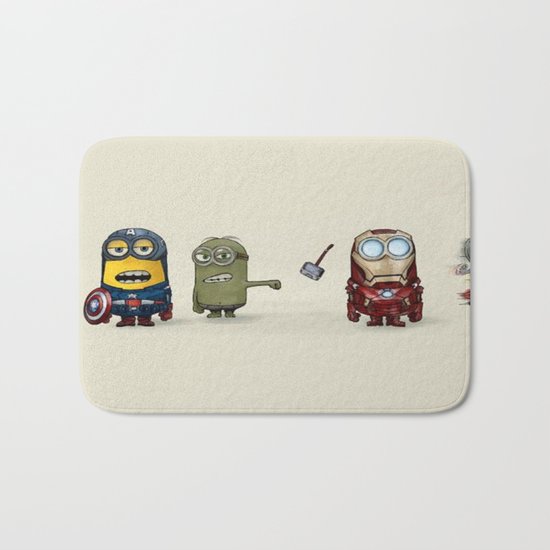 Minion Avengers Bath Mat