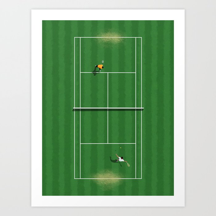 Wimbledon Game  Art Print