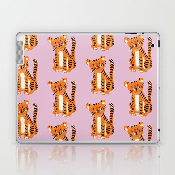 Cute Tiger Nursery Decor Pink Laptop & iPad Skin