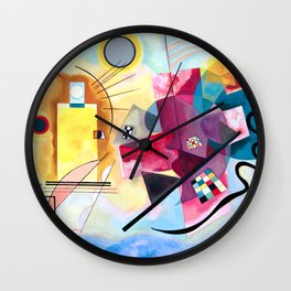 Wassily Kandinsky - Yellow Red Blue Wall Clock