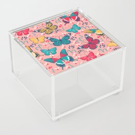 butterflies and flowers Acrylic Box