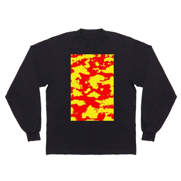 Yellow Red Sky Long Sleeve T Shirt