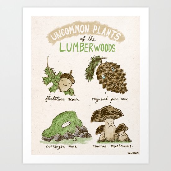Uncommon Plants Of The Lumberwood Art Print