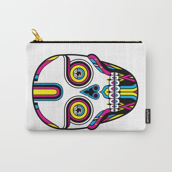 CMYK Skull Carry-All Pouch