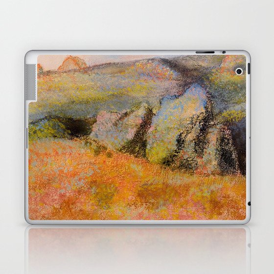 Landscape With Rocks By Edgar Degas | Reproduction | Famous French Painter Laptop & iPad Skin