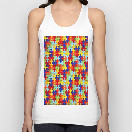 Puzzle Unisex Tank Top