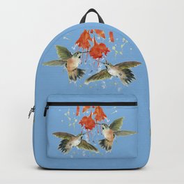 Hummingbird Watercolor Backpack | Birds, Watercolor, Artwork, Nature, Painting, Birthday, Bird, Homedecor, Hummingbird, Couples 