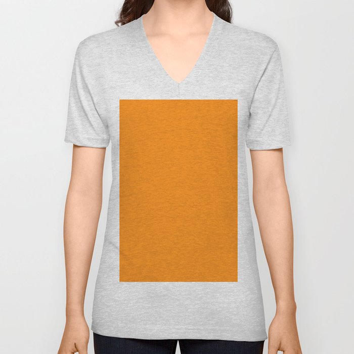 Habanero Orange V Neck T Shirt