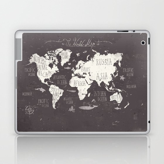 The World Map Laptop & iPad Skin