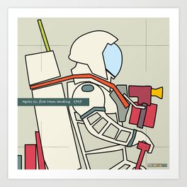 Astronaut 1969 Art Print
