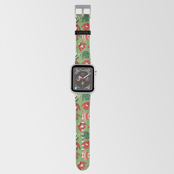 Ugly Christmas Sweaters Pattern Apple Watch Band