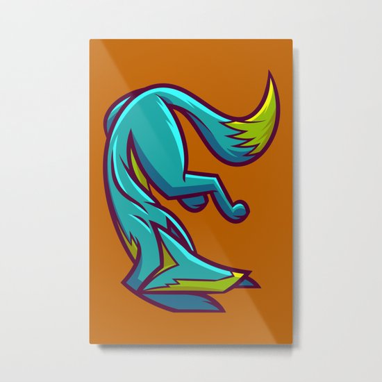 Fox-E Metal Print