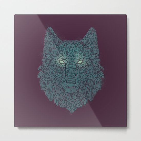 Wolf of Winter Metal Print