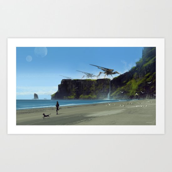 new planet, old habits... Art Print