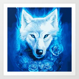 Blue Fire Art Prints to Match Any Home's Decor | Society6