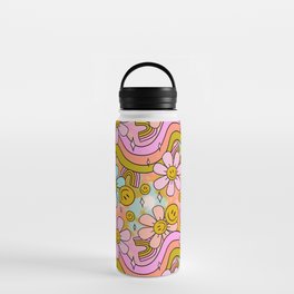 Tie Dye Flower Print Water Bottle