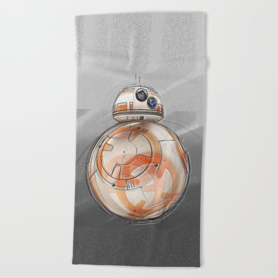 BB8 - on the move Beach Towel