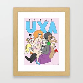 Oscar Uxa (inventor of the Pez dispenser) Framed Art Print