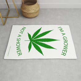 Marijuana Dispensary Legal Weed Area & Throw Rug