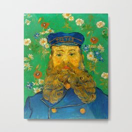 Vincent van Gogh - Portrait of Postman Metal Print