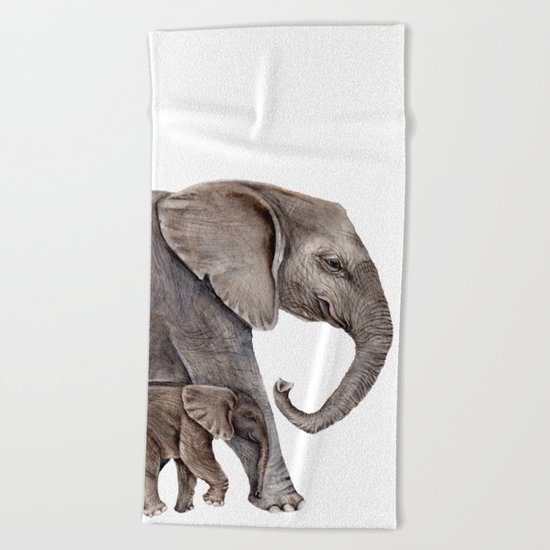 Elephants Beach Towel