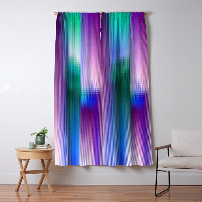 Glitchy Tiles Abstract Pixel Art Blackout Curtain By Glitchy Tiles Abstract Pixel Art Blackout Curtain