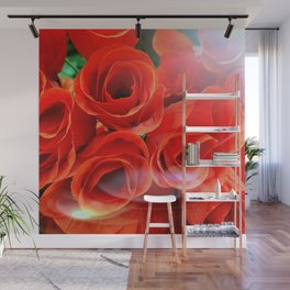 Radiant Red Roses Wall Mural