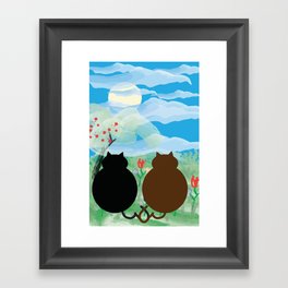 Happy Kitties Framed Art Print