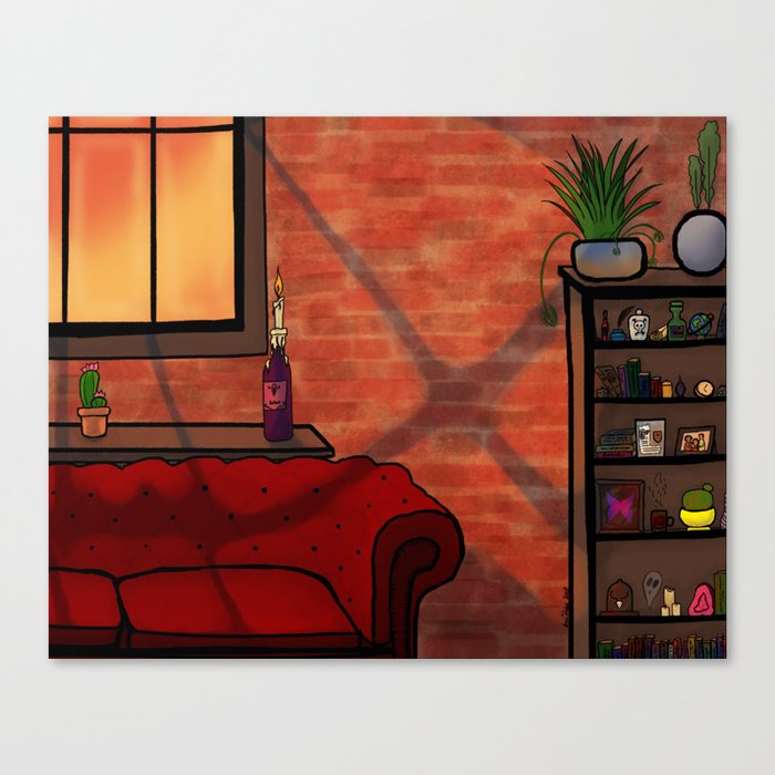 The Library Canvas Print