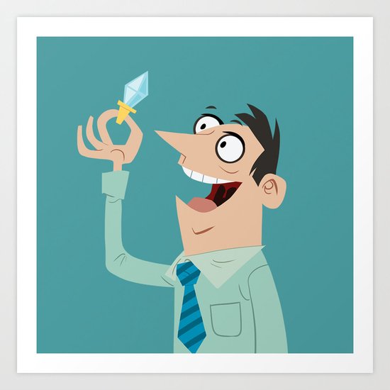 Diamond In The Rough Art Print
