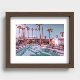 Affluent Luxe Style 2262 Mid-Century Modern Estate Palm Springs Architecture Recessed Framed Print