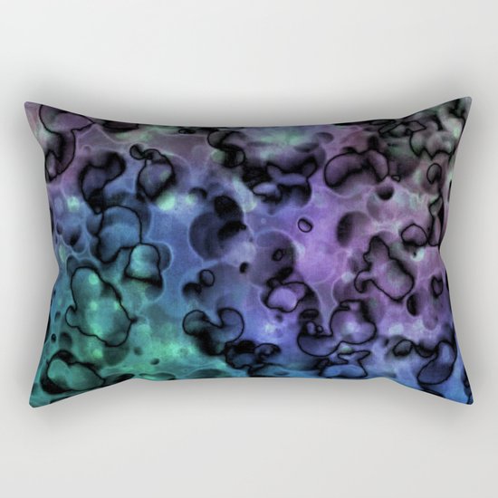 Inside Out Coral Abstract Rectangular Pillow