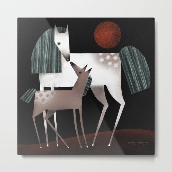NUZZLE Metal Print