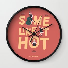 Some Like It Hot Poster Wall Clock