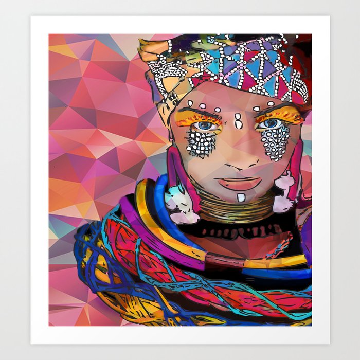 Multi Layered Woman Art Print By Samanthakellerart Society6