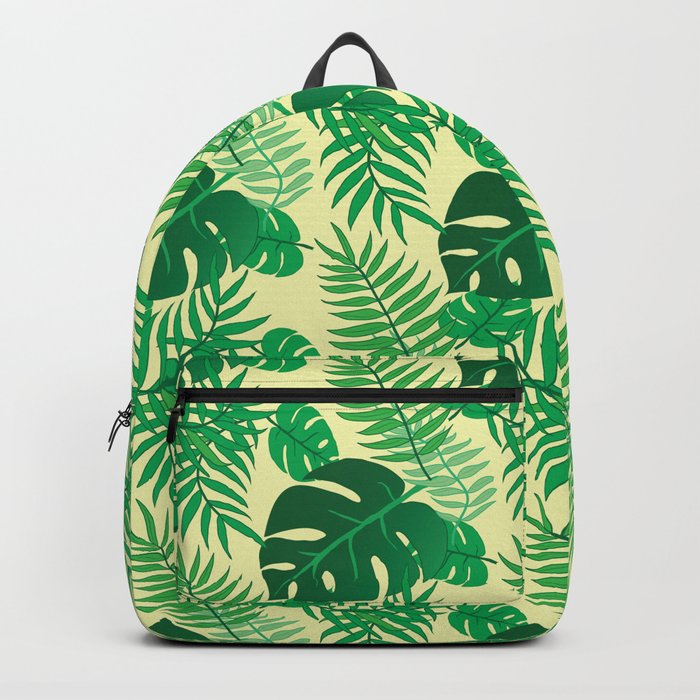 Beautiful Tropical Leaves Pattern Backpack