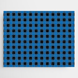Blue Gingham - 21 Jigsaw Puzzle