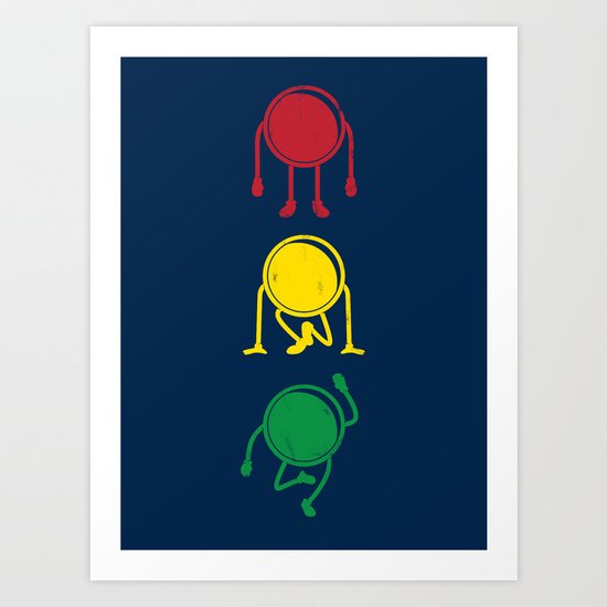 stop,ready,go! Art Print