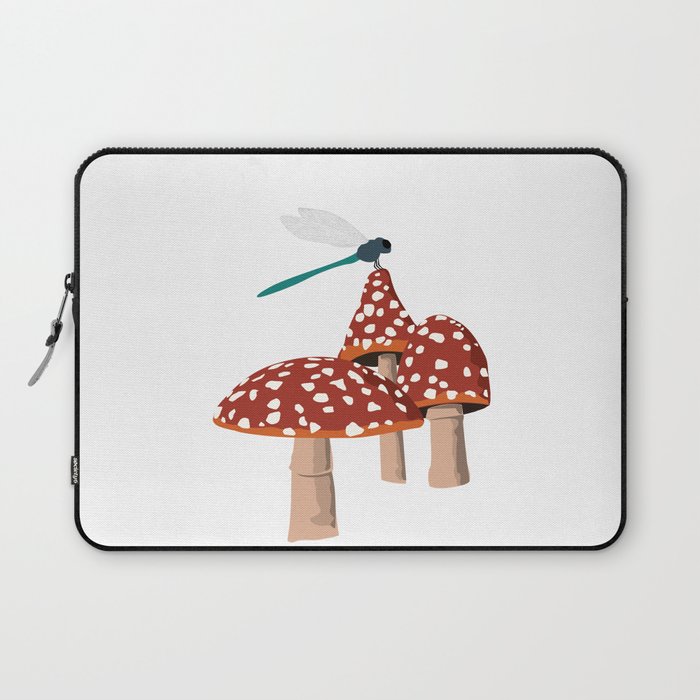 Toadstools and Dragonfly! Laptop Sleeve