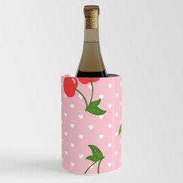 Pink Cherry Pattern Wine Chiller