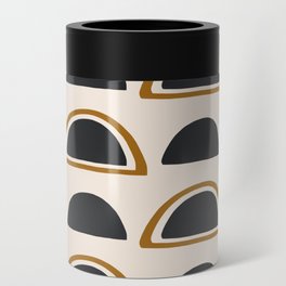 Mid-Century Modern Tan + Black Arches Can Cooler