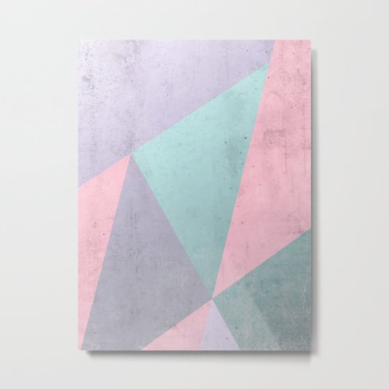Floral Geometry Metal Print