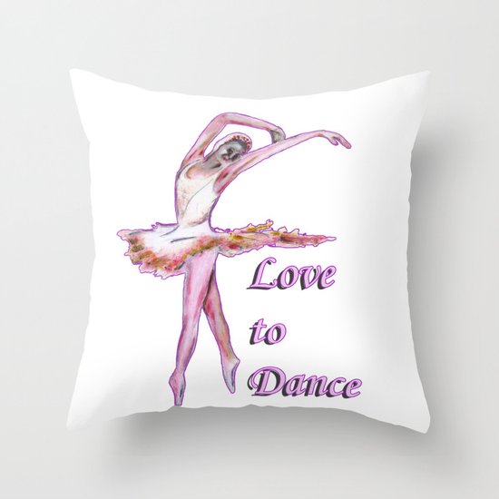 Love to Dance Throw Pillow