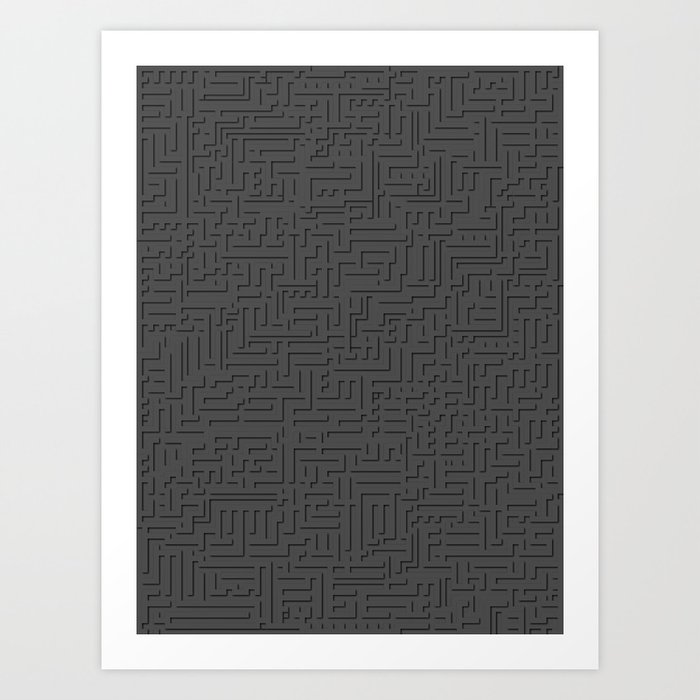 Layered Labyrinth Art Print