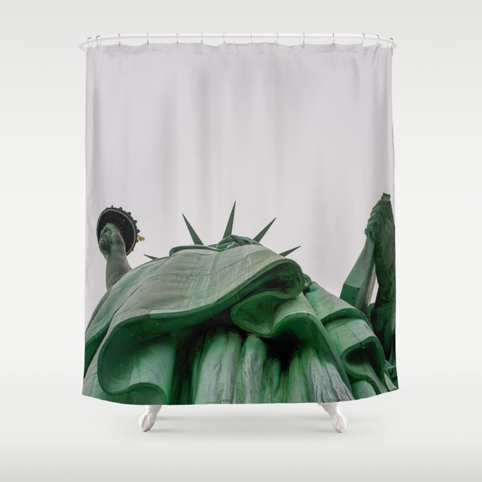 New York City: Statue of Liberty (Color) Shower Curtain