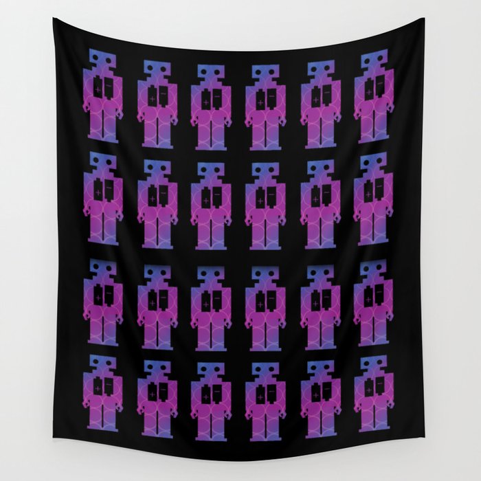 Robots Wall Tapestry