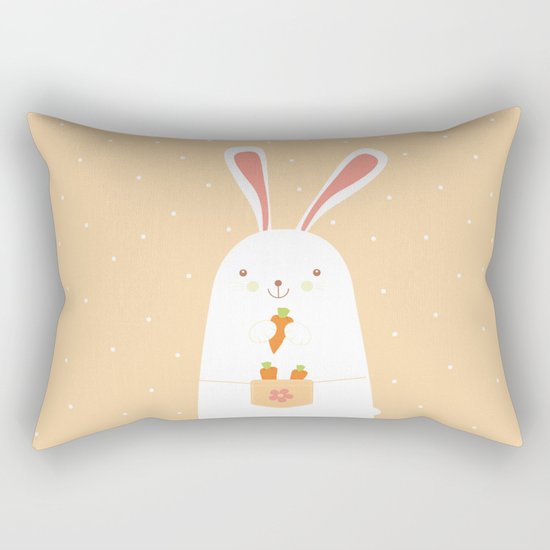 I promise nicely eat carrots. Rectangular Pillow