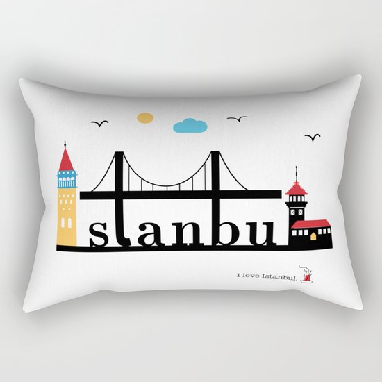 Istanbul. Rectangular Pillow